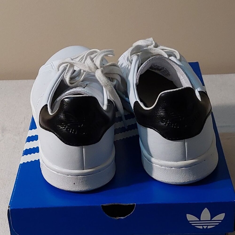 Adidas Stan Smith Lux Sneakers White/Black Leather Size: 7 - Picture 3 of 8